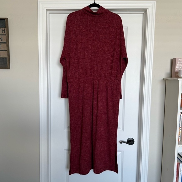 Old Navy Ribbed Mock Turtleneck Midi Dress | XL - Picture 4 of 8
